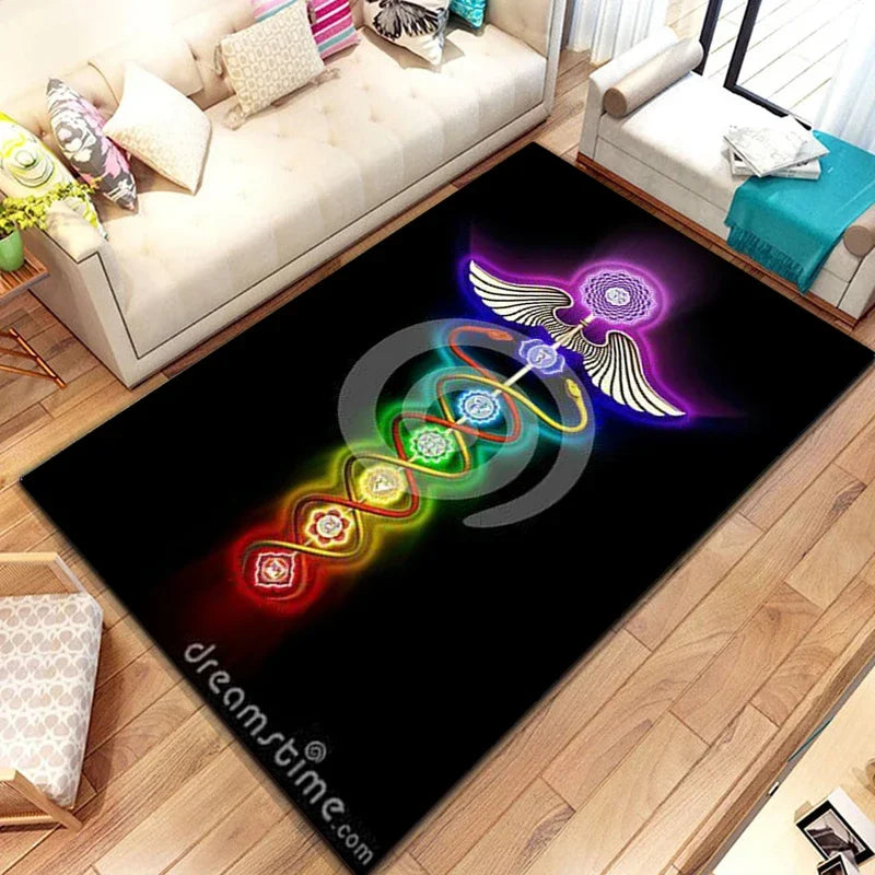 Soft Patterned Rug for Home & Ritual Spaces