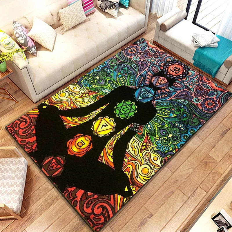 Soft Patterned Rug for Home & Ritual Spaces