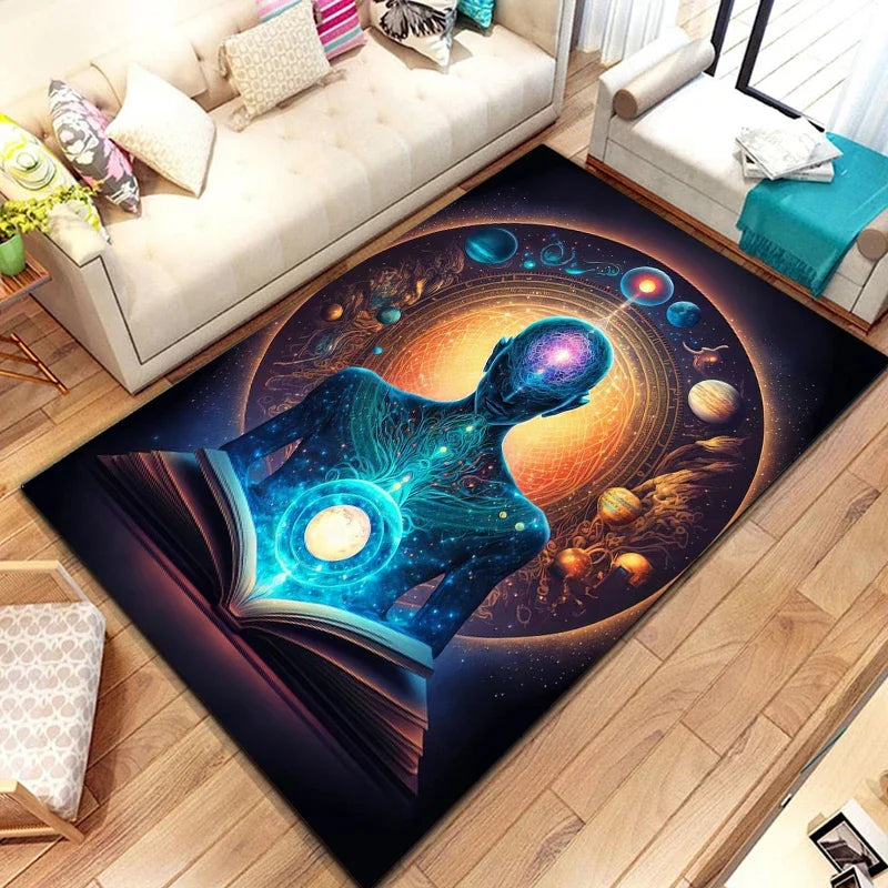 Soft Patterned Rug for Home & Ritual Spaces