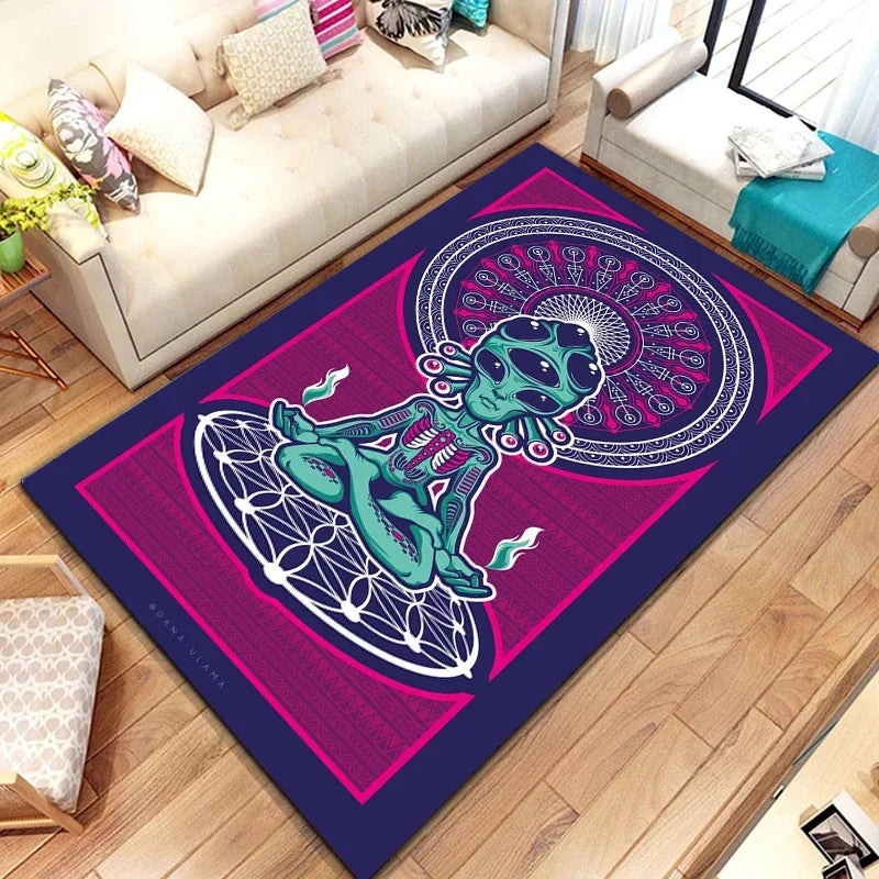 Soft Patterned Rug for Home & Ritual Spaces