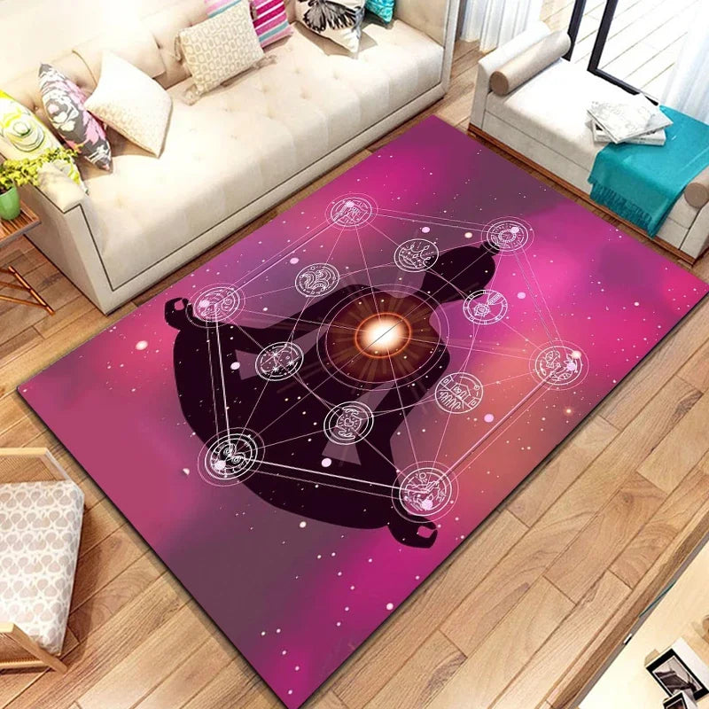 Soft Patterned Rug for Home & Ritual Spaces