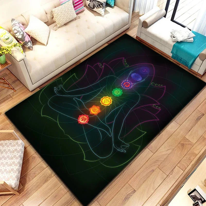 Soft Patterned Rug for Home & Ritual Spaces