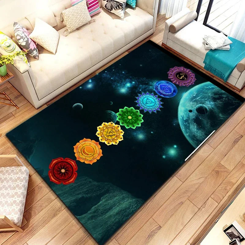Soft Patterned Rug for Home & Ritual Spaces