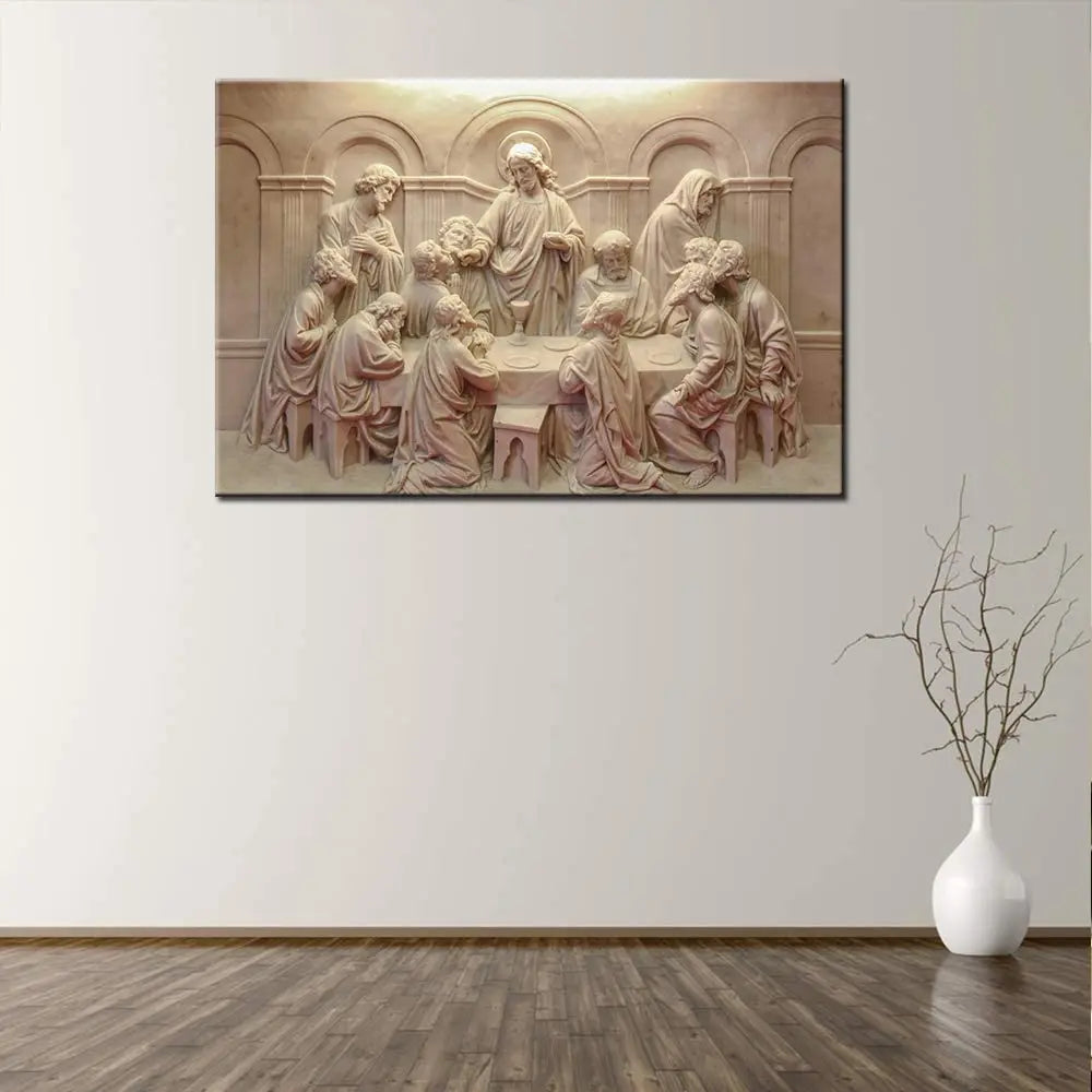 Sculpture de la Cène : toile 3D