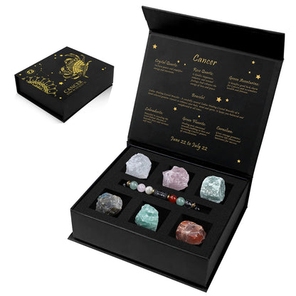 Celestial Balance: 12 Constellation Natural Stone Bracelet (Unisex)
