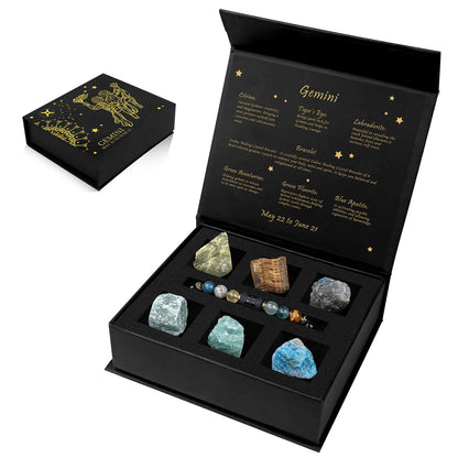 Celestial Balance: 12 Constellation Natural Stone Bracelet (Unisex)